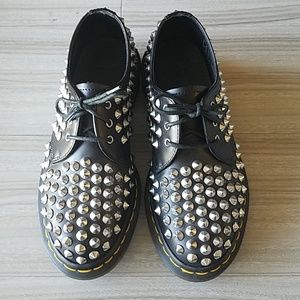 Dr. Martens Studded Black Leather shoes - Sz 6.5
